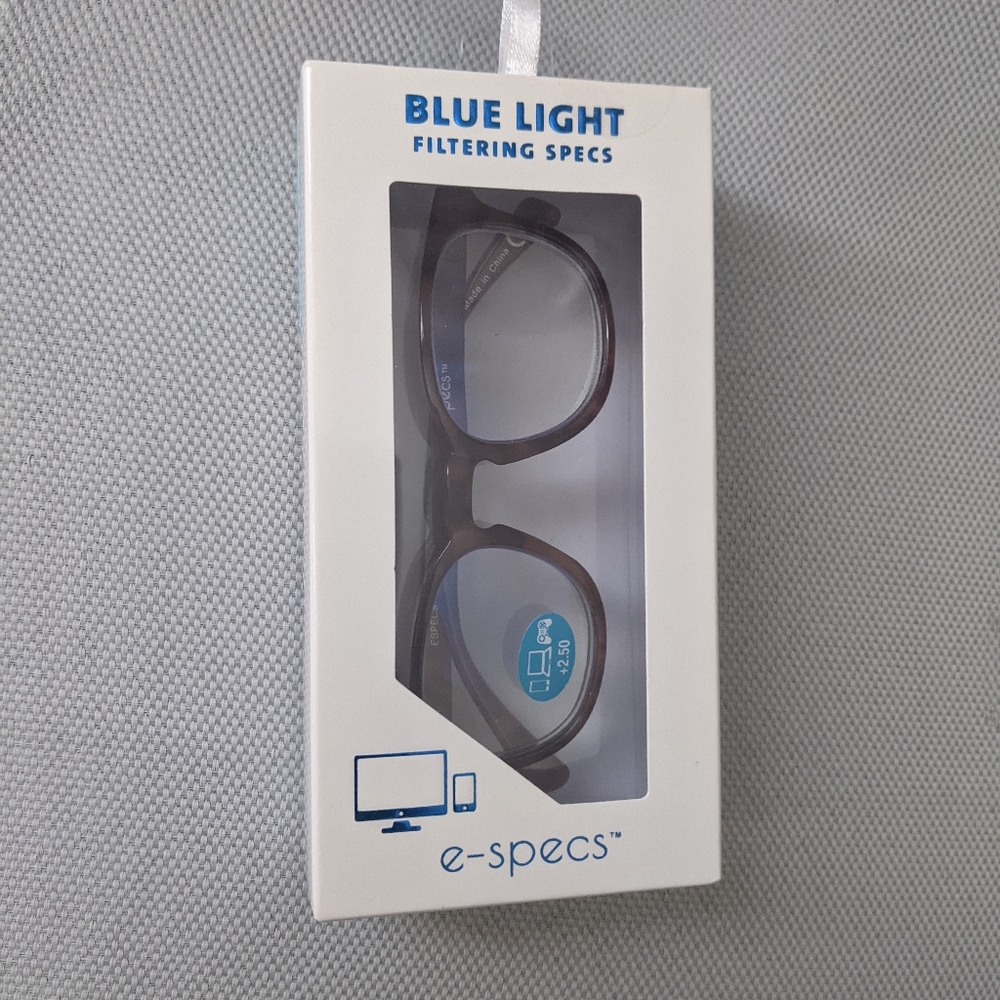 E-Spec Reading Glasses Matte Black +2.50 Strength .